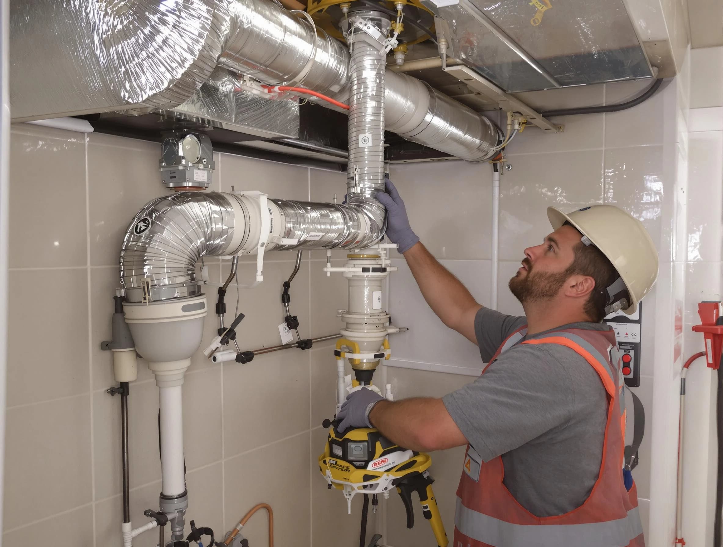 Harrah Dryer Vent Cleaning expert performing professional dryer vent repair and installation in Harrah