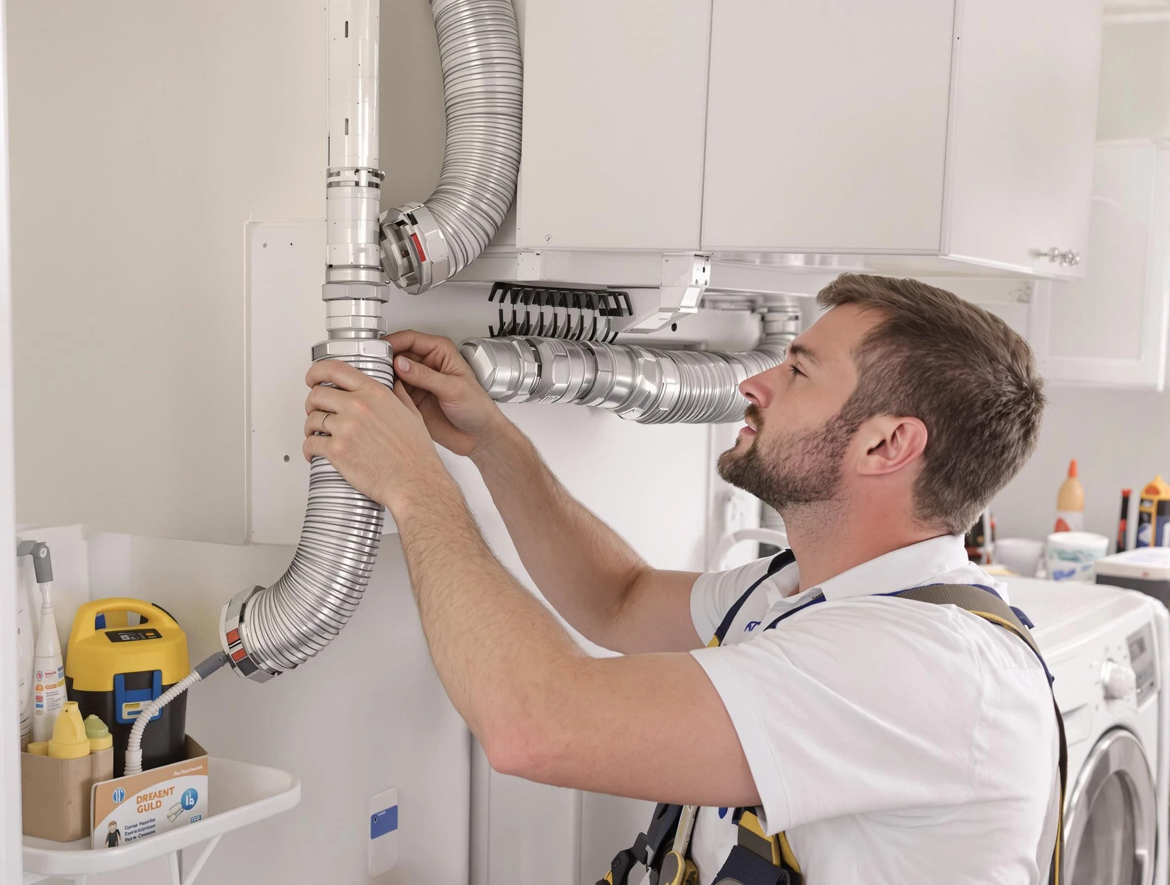Professional dryer vent repair and installation by Harrah Dryer Vent Cleaning in Harrah