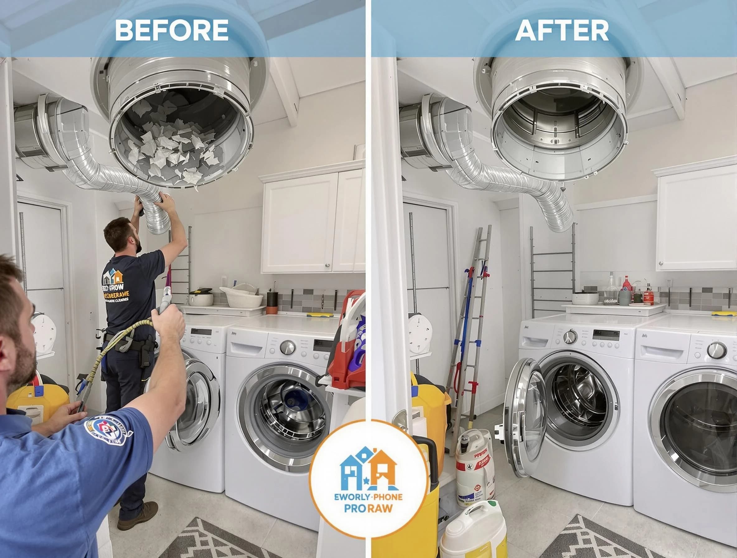 Residential dryer vent cleaning by Harrah Dryer Vent Cleaning in Harrah