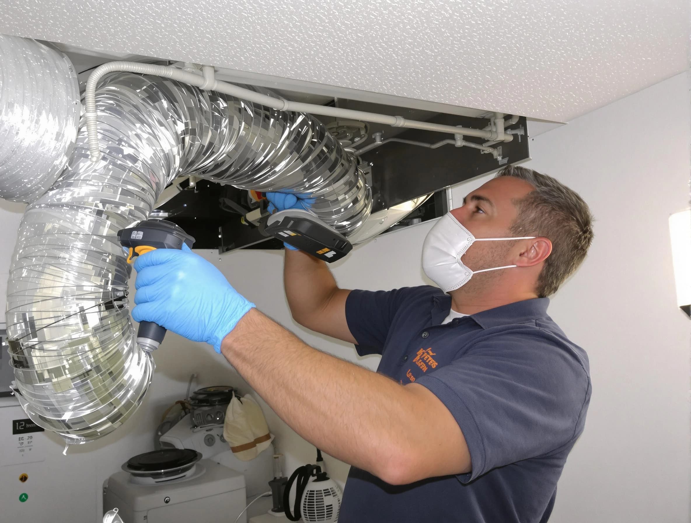 Harrah Dryer Vent Cleaning professional performing thorough residential dryer vent cleaning in Harrah