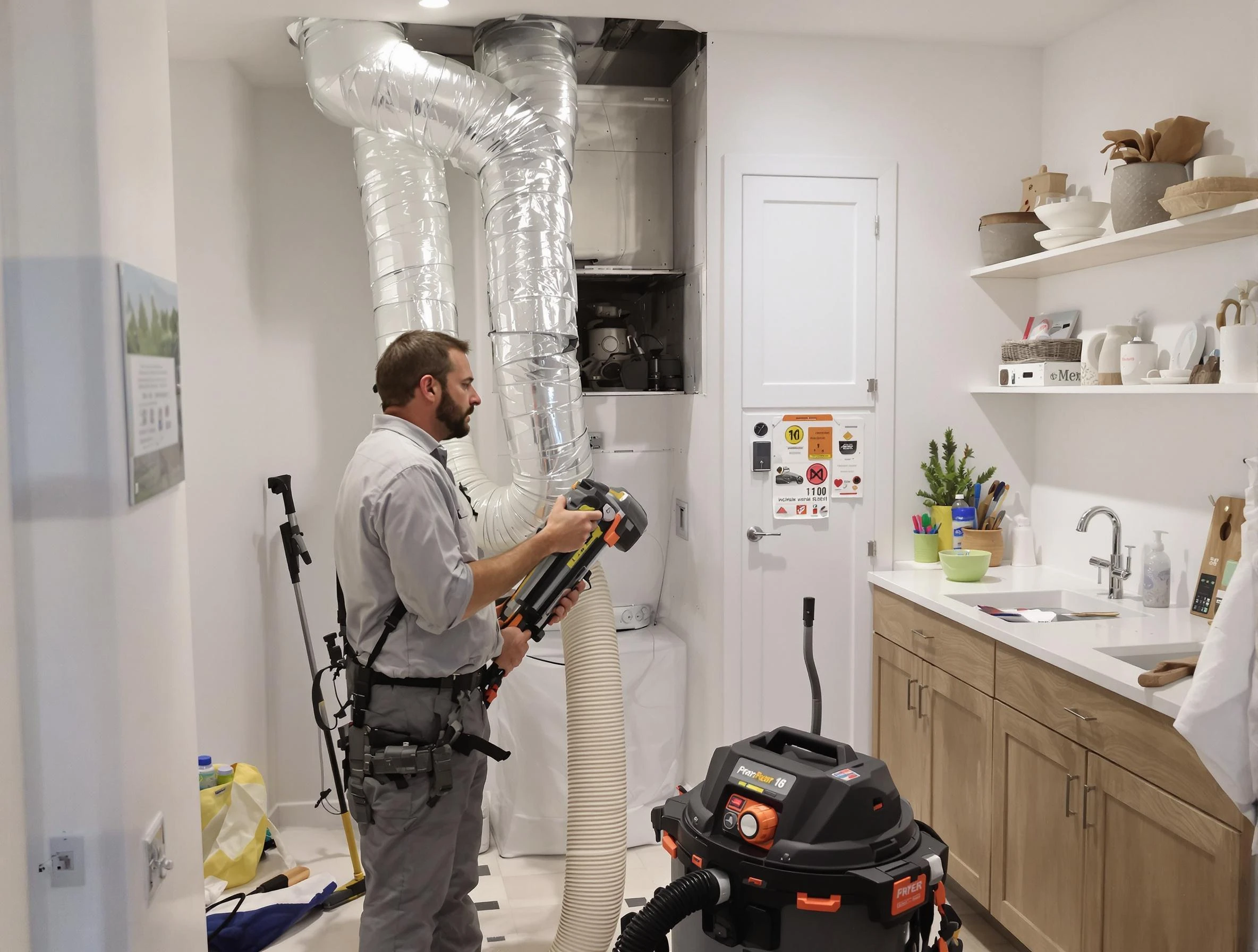 Clogged Dryer Vent Cleaning in Harrah
